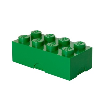 LEGO box na svačinu 100 x 200 x 75 mm Dark Green