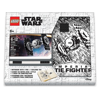 LEGO Stationery Star Wars Tie Fighter - zápisník s perem a stavebnicí