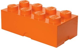 LEGO úložný box 8 Bright Orange