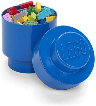 LEGO úložný box kulatý 123 x 183 mm Blue