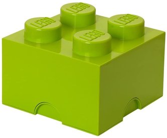 LEGO úložný box 4 Bright Yellow Green