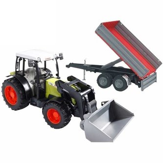 Bruder Traktor Claas Nectis 267F s nakladačem přívěsem