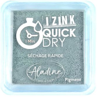 Razítkovací polštářek IZINK Quick Dry rychleschnoucí - stříbrný