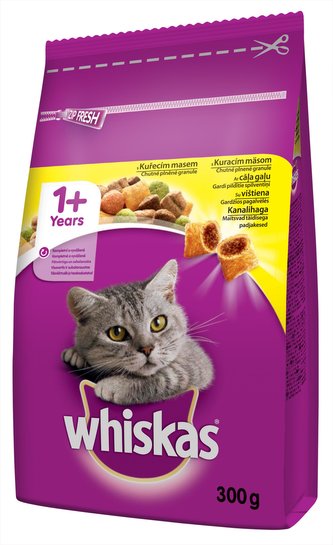WHISKAS Adult s kurecim masem 300g