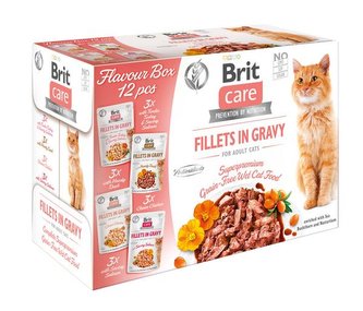 Kap.Brit Care Cat Flavour box Fillet in Gravy 12 x 85g