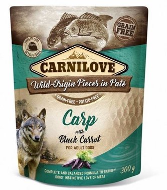 Kap.Carnilove Dog Paté Carp with Black Carrot 300g