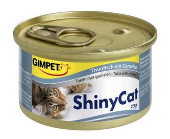 Konz.SHINY CAT tunak+kreveta 70g