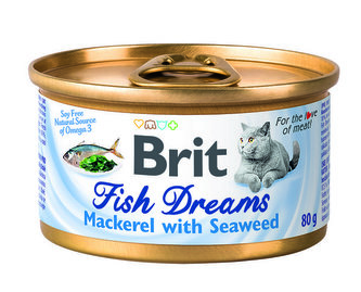Konz.Brit Fish Dreams Mackerel & Seaweed 80g