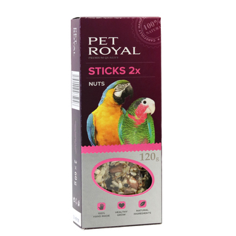 Pet Royal stick Velky papousek orech-kokos 2ks