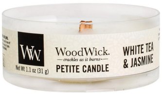 WoodWick Petite Candle White Tea & Jasmine 31g
