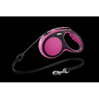 Flexi New Comfort S snura 8m/12kg ruzova