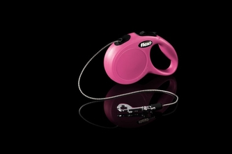 Flexi New Classic XS snura 3m/8kg ruzova