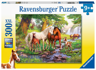 Puzzle Koně u řeky/300 dílků Puzzle Koně u řeky/300 dílků