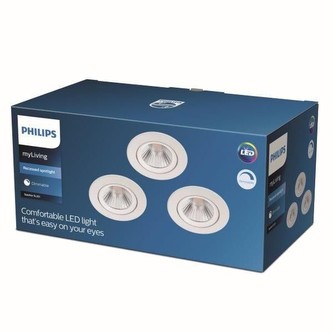 SPARKLE SVÍTIDLO POHLEDOVÉ LED 3x5.5W 1050lm 2700K, bílá 3pack