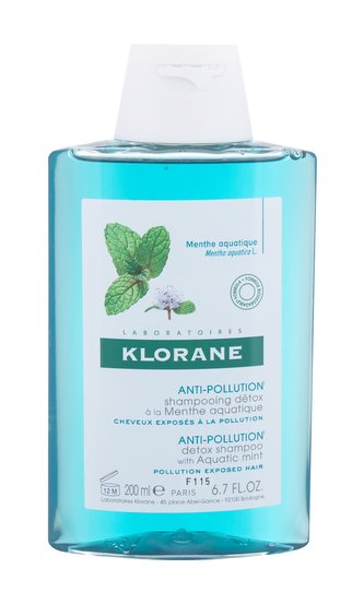 Klorane Aquatic Mint Šampon Anti-Pollution 200 ml pro ženy