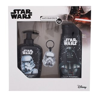 Naturaverde Kids sprchový gel Star Wars 250 ml + tekuté mýdlo na ruce Star Wars 250 ml + přívěsek na klíče Star Wars
