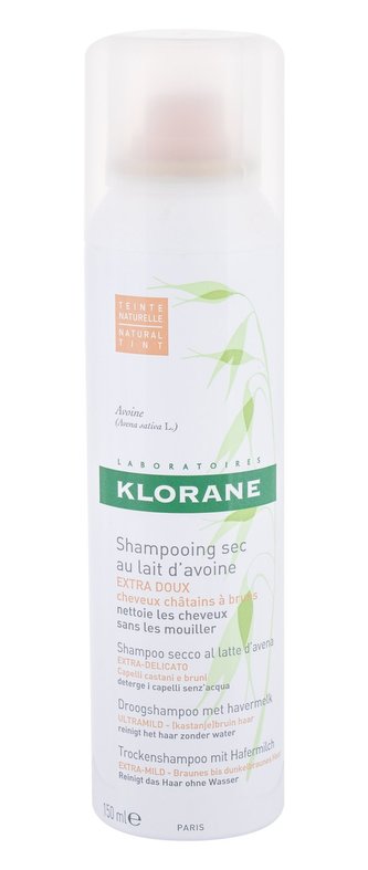 Klorane Oat Milk Suchý šampon Ultra-Gentle 150 ml Dark Hair pro ženy