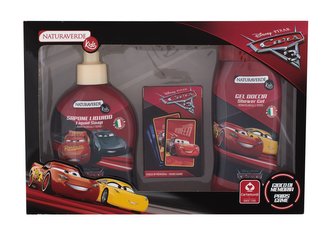 Naturaverde Kids sprchový gel Cars 250 ml + tekuté mýdlo na ruce Cars 250 ml + karty Cars