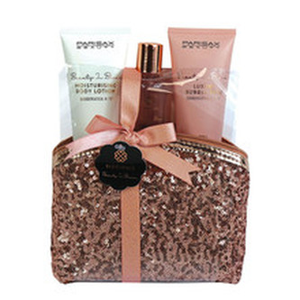 Parisax Dárková sada tělové péče Body Box s taštičkou s glitry woman