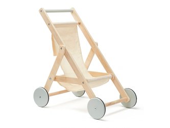 Kočárek pro panenky dřevěný