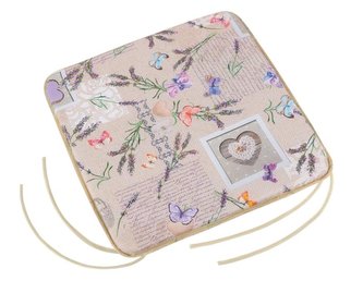 Sedák EMA hladký - patchwork levandule - 40x40 cm,hladký