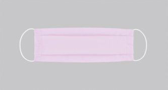 Ústní rouška bavlněná na gumičku - fialová - 15x22cm