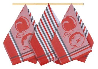 Kuchyňské utěrky - červenošedé ovoce - 50x70 cm