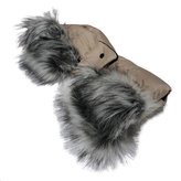 Rukávník na kočárek 2v1 New Baby s kožešinkou latte