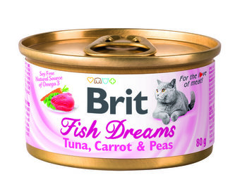 Konz.Brit Fish Dreams Tuna,Carrot & Pea 80g