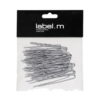 label.m U-Pin Wavy Silver 60mm (40)/Vlásenka do U vlnky stříbrná 60mm 40ks