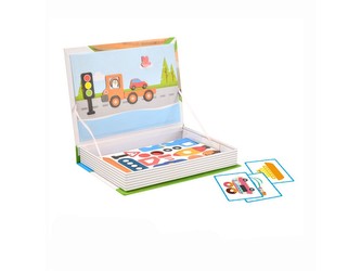 Puzzle magnetické - dopravní prostředky