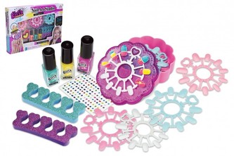 Nehtové studio plast sada na nehty v krabici 35x24x5cm