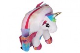 Batoh jednorožec plyš 24x30cm mix druhů v sáčku