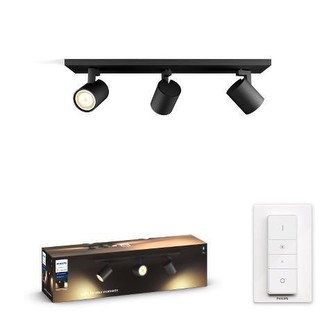 Hue Runner Bluetooth SVÍTIDLO BODOVÉ LED 3xGU10 5W 350lm 2200-6500K, černá