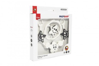 Souprava chrastítko řetěz + chrastíko hvězdička/kytička