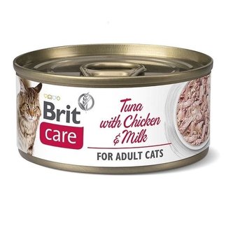Konz.Brit Care Cat Tuna with Chicken and Milk 70g