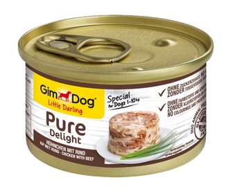 Konz.GIMDOG PURE DELIGHT kure s hovezim 85g