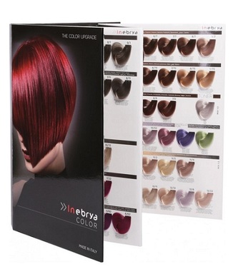 Inebrya Color Chart 127 Color Swatches 28x42cm