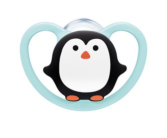 NUK Space dudlík 6-18 m tučňák 1 ks