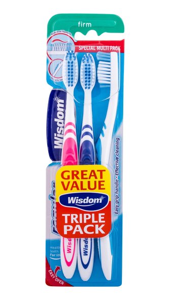 Wisdom Regular Plus Zubní kartáček Firm 3 ks unisex Wisdom Regular Plus Zubní kartáček Firm 3 ks unisex