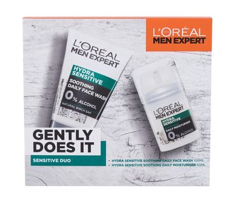 L´Oréal Paris Men Expert hydratační krém Men Expert Hydra Sensitive Soothing Daily Moisturizer 50 ml + čisticí pleťový gel Men Expert Hydra Sensitive Soothing Daily Face Wash 100 ml