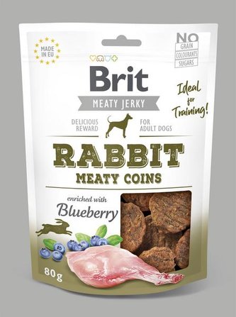 Brit Jerky Rabbit Meaty Coins 80g