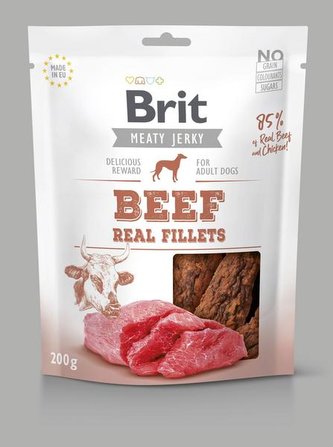 Brit Jerky Beef Fillets 200g