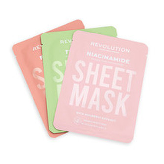 Revolution Skincare Sada pleťových masek pro problematickou pleť Biodegradable (Oily Skin Sheet Mask) woman