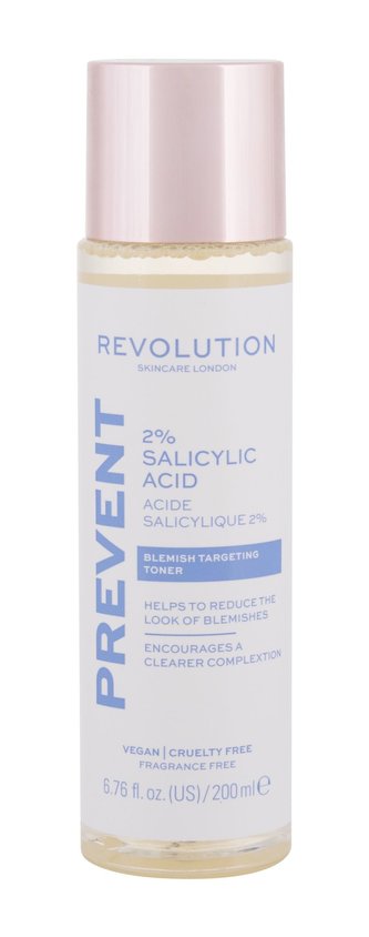Revolution Skincare Hydratační pleťové tonikum 2% Salicylic Acid (Blemish Targeting Toner) 200 ml woman
