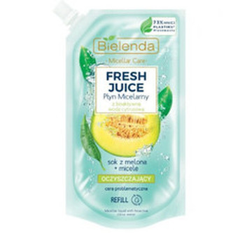 Bielenda Micelární voda citron a meloun Fresh Juice - náhradní náplň (Liquid Micellar) 500 ml woman