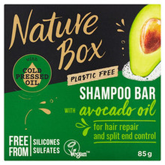 Nature Box Shampoo Bar Avocado Oil ( Avokádový olej ) - Tuhý šampon pro regeneraci vlasů a kontrolu roztřepených konečků 85. ml pro ženy Nature Box Shampoo Bar Avocado Oil ( Avokádový olej ) - Tuhý šampon pro regeneraci vlasů a kontrolu roztřepených konečků 85. ml pro ženy
