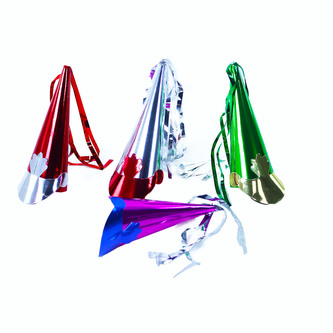 Klobouk papírový plesový  17 cm, 4 ks v sáčku