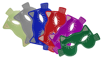 škraboška kočka fóliová, 6 ks v sáčku