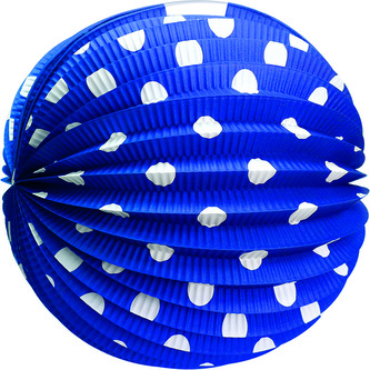 Lampion papírový modrý, 25 cm